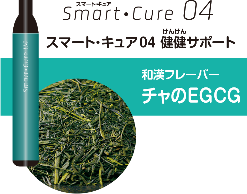 和漢フレーバー「チャのEGCG」と商品イメージ